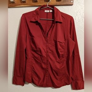 Cato Button Front Blouse